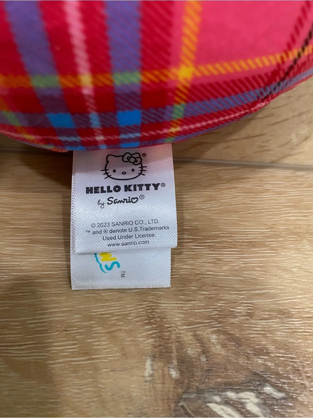 Hello Kitty Squishmallows 6.5” Red Plaid Tartan Plush Sanrio Kellytoy NWT Gift